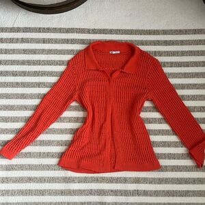 Zara Vibrant Orange Cardigan